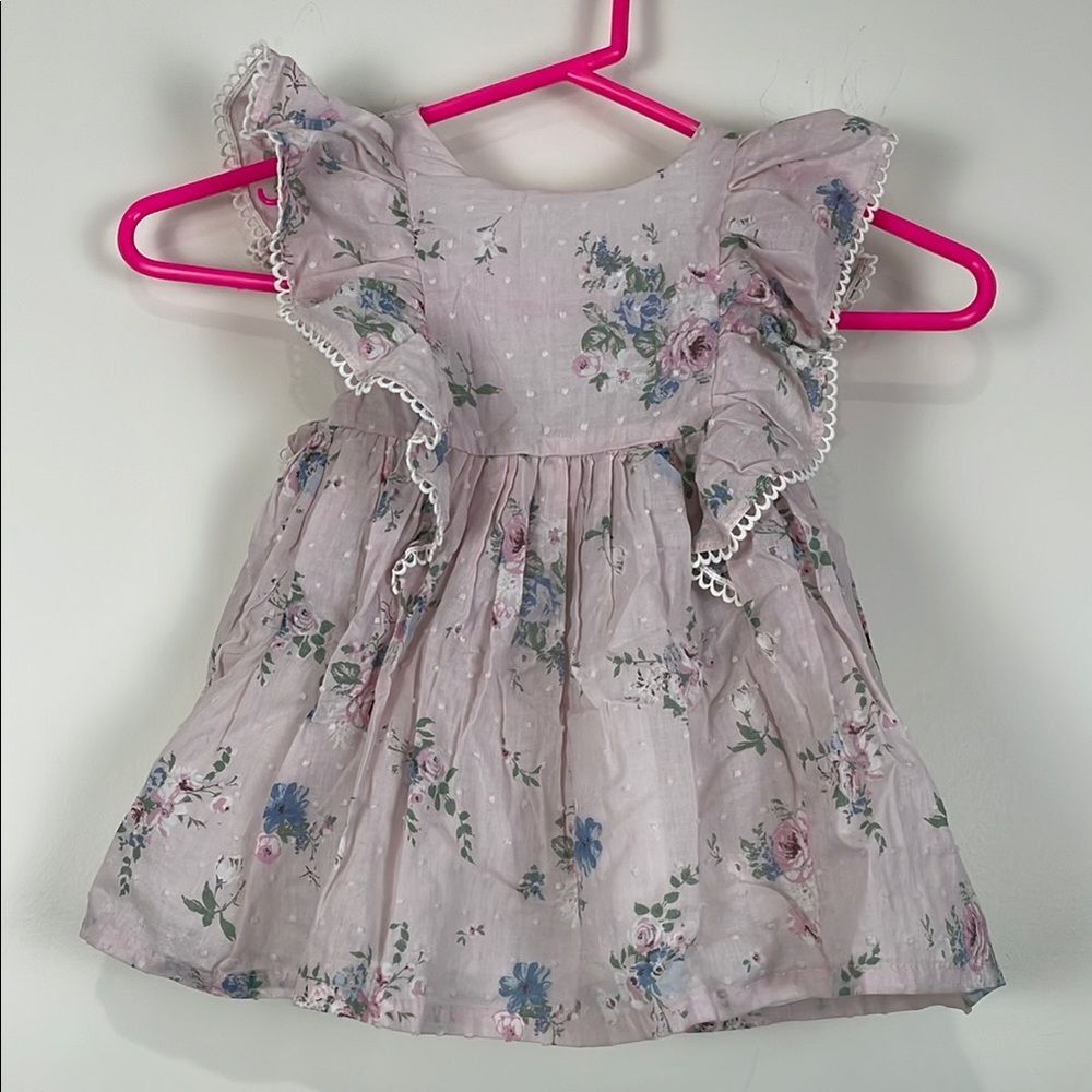 Catherine Malandrino Floral Ruffle Baby Dress 18 Months Bloomers Cottagecore